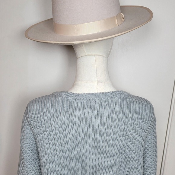 Modern Citizen Cable Knit Cotton Blend Ribbed Sweater Cropper Pullover Size XS/S - Picture 9 of 11